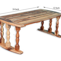 Sheesham Wood Breakfast Table | Laptop Table - Natural Finish