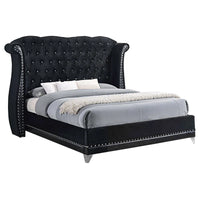 Dasher Upholstered Wingback Bed