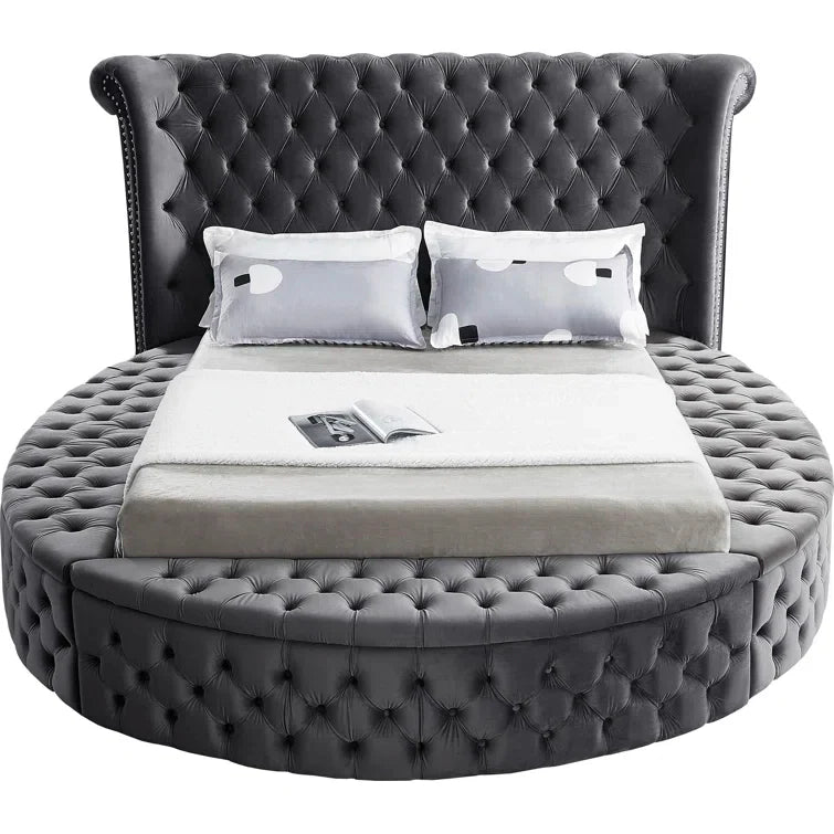 Dorgan Upholstered Wingback Bed