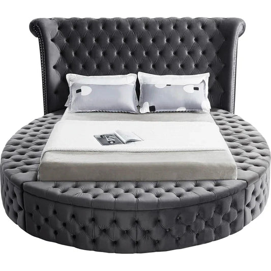 Dorgan Upholstered Wingback Bed