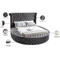Dorgan Upholstered Wingback Bed