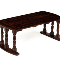 Sheesham Wood Breakfast Table | Laptop Table - Walnut Finish