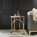 Escobar Double Ring Sofa Side Table for Living Room