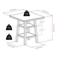 Espinosa 4 - Person Counter Height Dining Set
