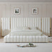 Classic Comfort Avalon Velvet Upholstered Platform Bed with Wings