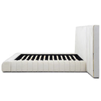 Classic Comfort Avalon Velvet Upholstered Platform Bed with Wings