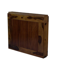 Sheesham Wood foldable dining table in walnut finish