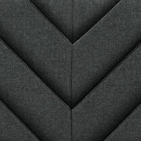 Aria Modern King Upholstered Platform Bed with Fabric Headboard