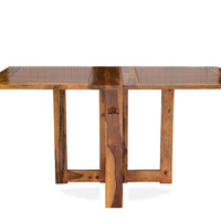Sheesham Wood foldable dining table in honey finish