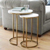 Adroit Elegant Sofa Side Nesting Tables
