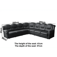 Illies Vegan Leather Corner Sofa