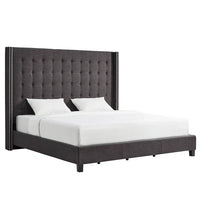 Kaster Upholstered Wingback Bed
