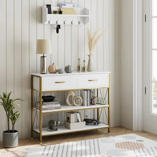 Kedarian Wooden And Metal Console Table