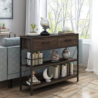 Kedarian Wooden And Metal Console Table