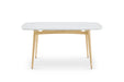Kelsey Marble Dining Table, White Wash