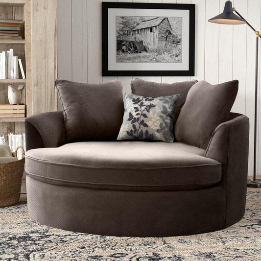 Modern Premium  Barrel Shape Sofa Couch for Home & Office Chaise Lounge