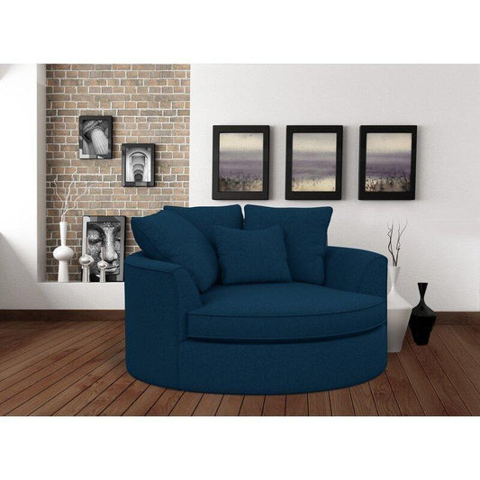 Modern Premium  Barrel Shape Sofa Couch for Home & Office Chaise Lounge