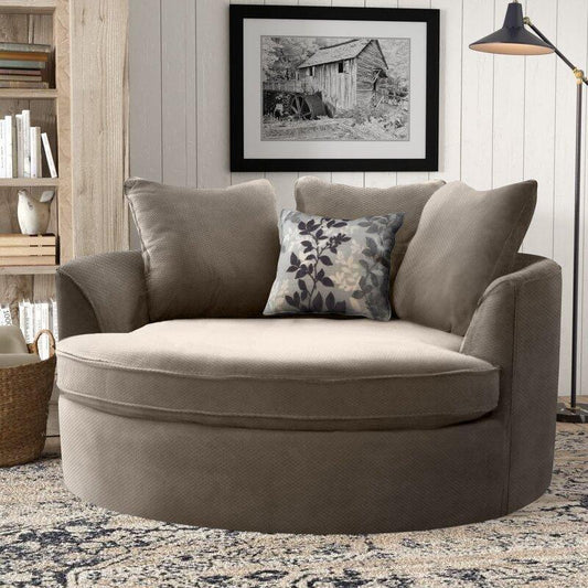 Modern Premium  Barrel Shape Sofa Couch for Home & Office Chaise Lounge