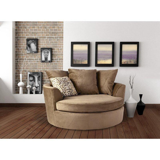 Modern Premium  Barrel Shape Sofa Couch for Home & Office Chaise Lounge