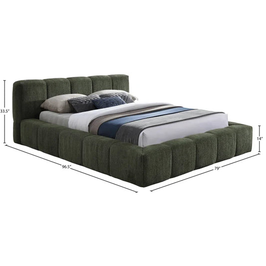 Mesan Chenille Fabric Bed