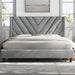 Permelia Upholstered Wingback Bed