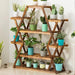 Plant Stand: Wood Square Etagere Plant Stand