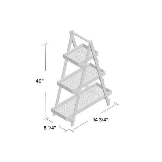 Plant Stand: Wooden 3 Shelve Plant Stand