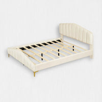 Classic Comfort Tasheema Queen Upholstered Low Profile Platform Bed