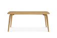Vincent Solid Oak Dining Table – Modern Curved Edge Design for Contemporary Spaces