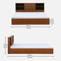 King Size Bed In Bali Teak Finish