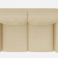 Leather 2 Seater Sofa in Beige Colour