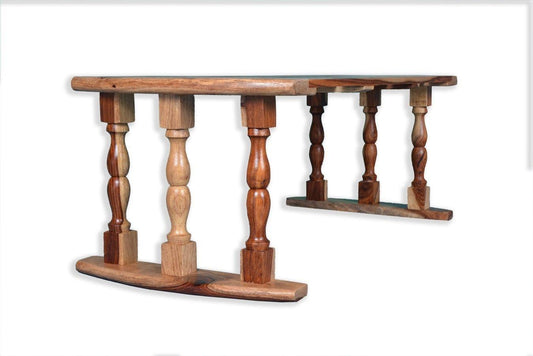 Sheesham Wood Breakfast Table | Laptop Table - Natural Finish