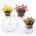 3-Tier Garden Cart Planter Stand Flower Pot Stand