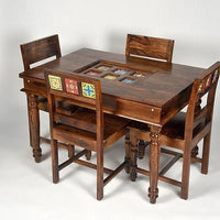 Sheesham Wood Larisa 4-Seater Dining set