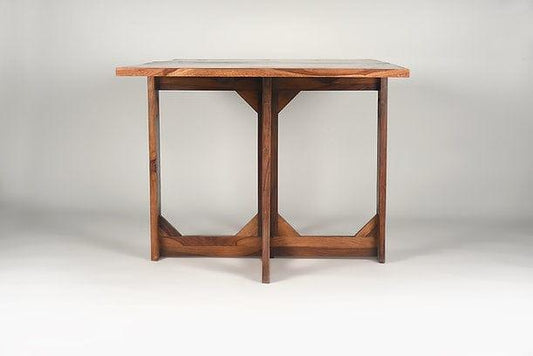 Premium Sheesham Wood Foldable Dining Table – Space-Saving Design for Modern Homes