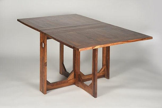 Premium Sheesham Wood Foldable Dining Table – Space-Saving Design for Modern Homes