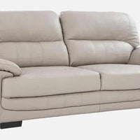 Leather 3 Seater Sofa in Cream Colour