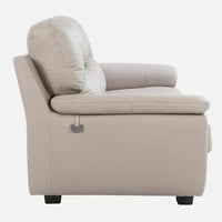 Leather 3 Seater Sofa in Cream Colour