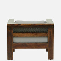 Sheesham Wood 1 Seater Sofa In Provincial Teak Finish