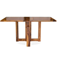Sheesham Wood foldable dining table in honey finish
