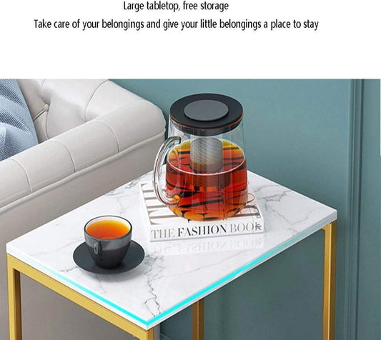 Lynet Rectangular Sofa Side Table for Living Room