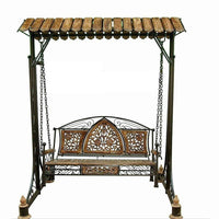 Wooden  & Iron Garden, Balcony Swing, Hammock, Jhula, Cradle Decorative Jhula