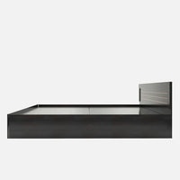 King Size Bed in Wenge Finish with Storage