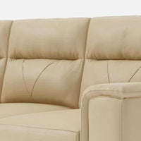 Leather 3 Seater Sofa in Beige Colour
