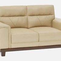 Leather 2 Seater Sofa in Beige Colour