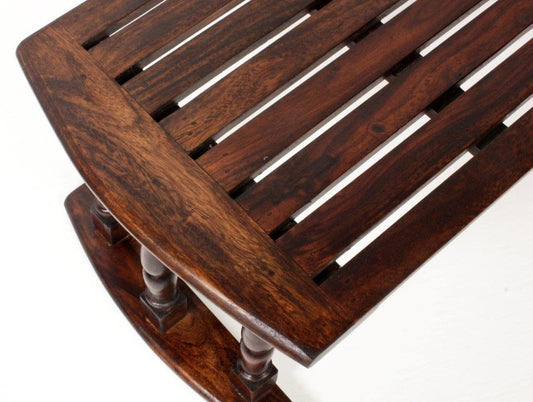 Sheesham Wood Breakfast Table | Laptop Table - Walnut Finish