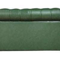 Leatherette Chesterfield 2 Seater Sofa In Olive Green Finish