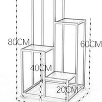 4- Tier Square Pot Stand for Living Room