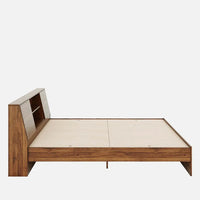 Denz King Size Bed In Columbian Walnut Colour