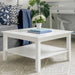 NEWPORT WOODEN COFFEE TABLE WHITE